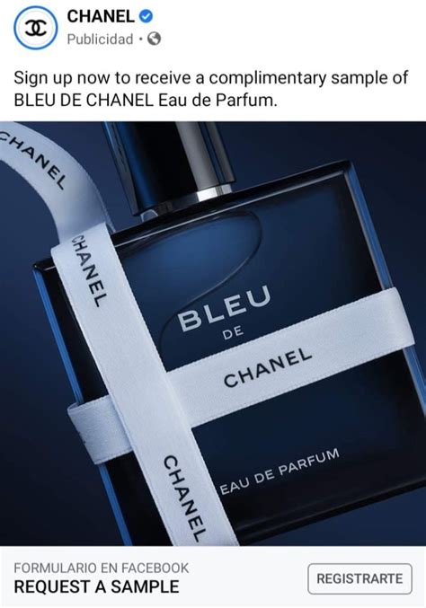 chanel bleu packaging|Chanel free sample.